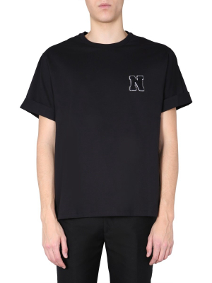 Neil Barrett Logo Patched T-shirt