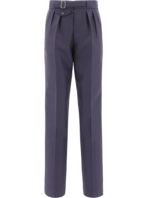 Maison Margiela Pinstripe Pleat-detailed Trousers