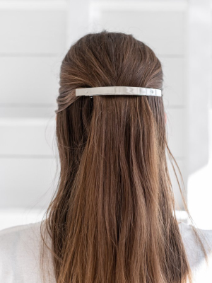 Xl Barrette Silver