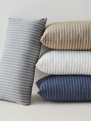 Sunbrella Indoor/outdoor Striped Lumbar Pillows