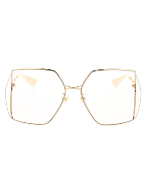 Gucci Eyewear Oversized Square Frame Glasses