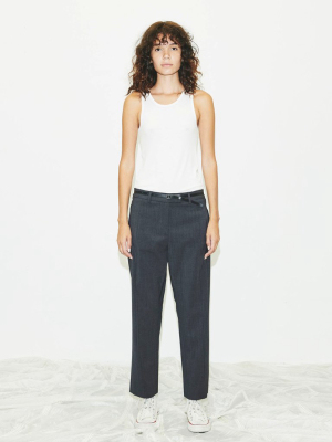 Seamed Trouser In Charcoal