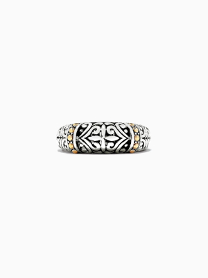 Effy 925 Sterling Silver And 18k Gold Ring