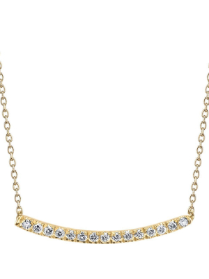 Axis Necklace With White Pavé Diamonds