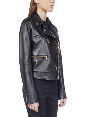 Versace Leather Biker Jacket