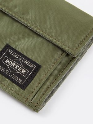 Porter - Yoshida & Co. Tanker Wallet A - Sage Green