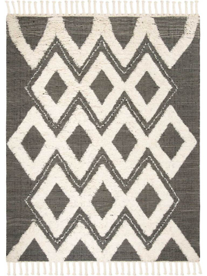 Kenya Southwestern Black/ivory Area Rug