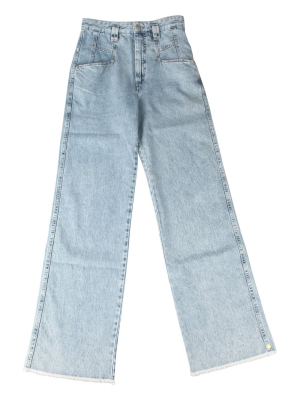 Isabel Marant Straight Leg High Rise Jeans