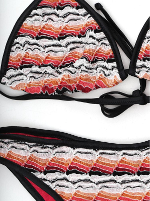 Missoni Mare Colour Block Crochet Two-piece Bikini