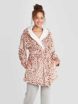 Women's Printed Cozy Dorm Robe - Colsie™