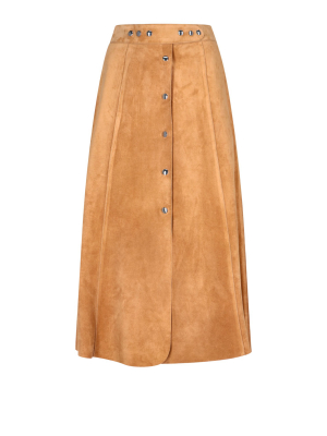 Prada Button-up A-line Skirt