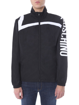 Moschino Logo Zip Up Jacket