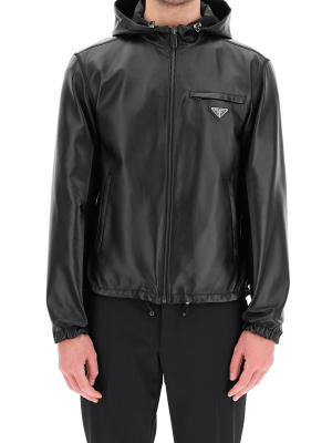 Prada Re-nylon Reversible Logo Plaque Jacket