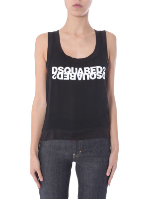 Dsquared2 Logo Print Crewneck Tank Top