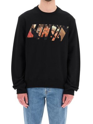 Lanvin Logo Print Crewneck Sweatshirt