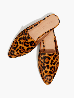 The Frances Skimmer Mule In Leopard Calf Hair