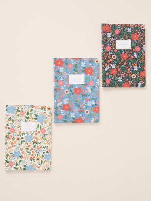 Rifle Paper Co. Stitched Notebooks, Set Of 3