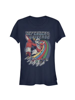 Junior's Voltron: Defender Of The Universe Retro Rainbow Lions T-shirt