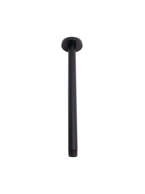 Speakman S-2581 Versatile 12" Ceiling Mounted Shower Arm And Flange - Matte Black