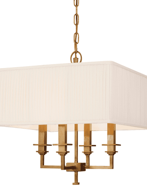 Berwick 4 Light Chandelier Aged Brass