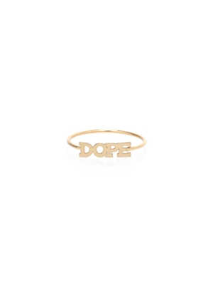 14k Itty Bitty Dope Ring