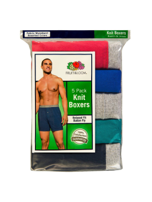 Fruit Of The Loom Men's 5pk Boxers - Colors May Vary