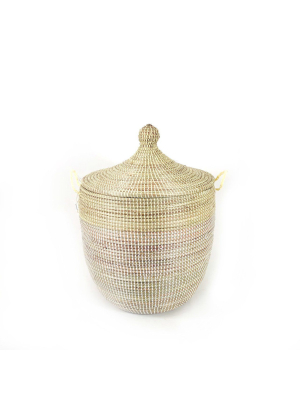 Medium Two-tone Hamper Basket
