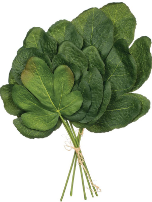 Sullivans Artificial Fig Leaf Bundle 14.5"h Green