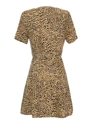 Rosemary Tiger-print Silk Mini Dress