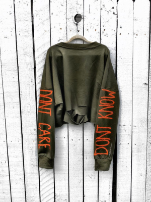 'dont Know' Painted Sweater
