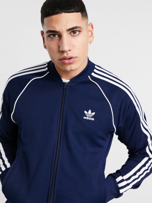 Adidas Originals Superstar Jacket In Navy