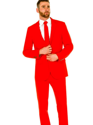 The Crimson Skin | Red Party Suit