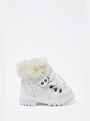 Girls Faux Fur-trim Booties (kids)