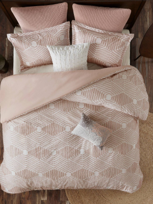 3pc Ellipse Cotton Jacquard Comforter Set