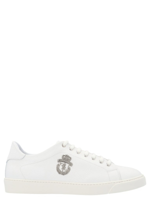 Billionaire Crest Lace-up Sneakers