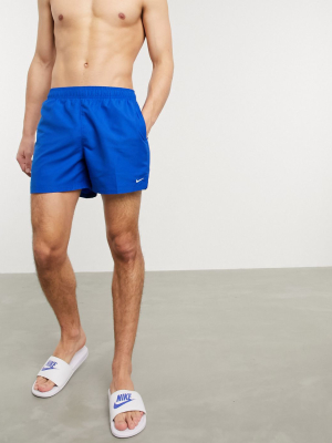 Nike Swimming 5inch Volley Shorts In Royal Blue