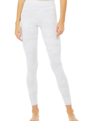 High-waist Camo Vapor Legging - White Camouflage