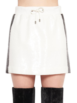 Alberta Ferretti Sequinned Mini Skirt