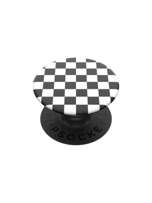 Popsockets Popgrip Cell Phone Grip & Stand - Checker Black