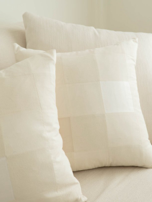 'agnes' Quilted Silk Pillow Cover