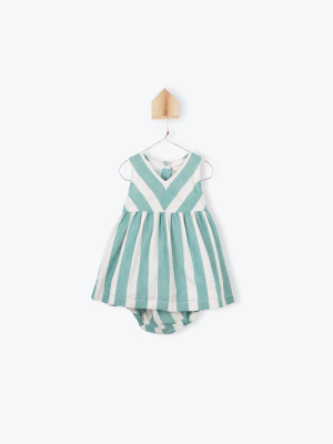 Arsene Striped Baby Dress