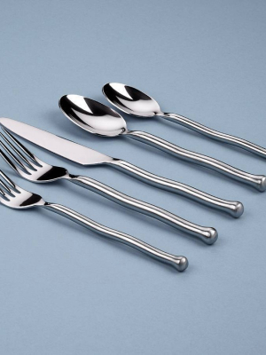 Gourmet Settings 20pc Exotique Platinum Flatware Set