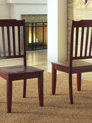 South Hill Slat Back Dining Chair 2 In Set - Inspire Q®