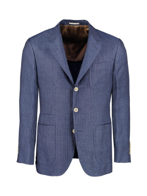 Brunello Cucinelli Pinstripe Tailored Jacket