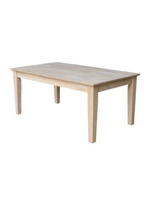 Shaker Tall Coffee Table - International Concepts