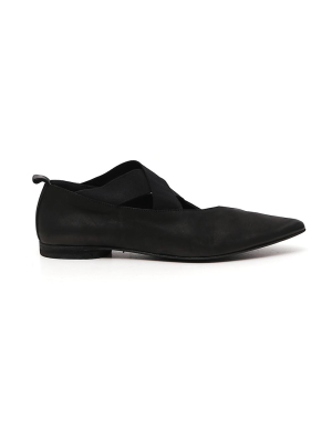 Uma Wang Crossover Strap Ballerina Flats