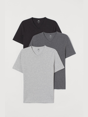 3-pack Slim Fit T-shirts