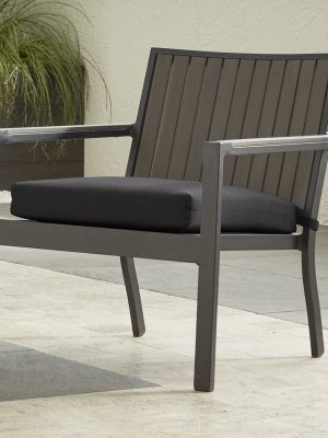 Alfresco Ii Grey Lounge Chair With Charcoal Sunbrella ® Cushion