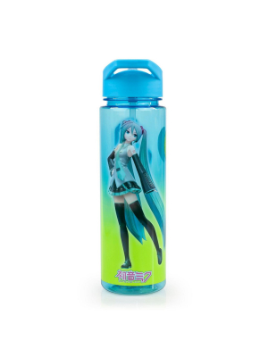Just Funky Hatsune Miku Water Bottle | 24 Ounce Capacity | Anime Style Water Bottle
