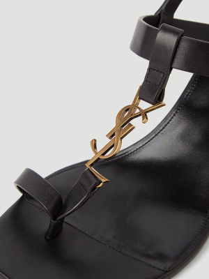 Saint Laurent Cassandra Monogram Sandals